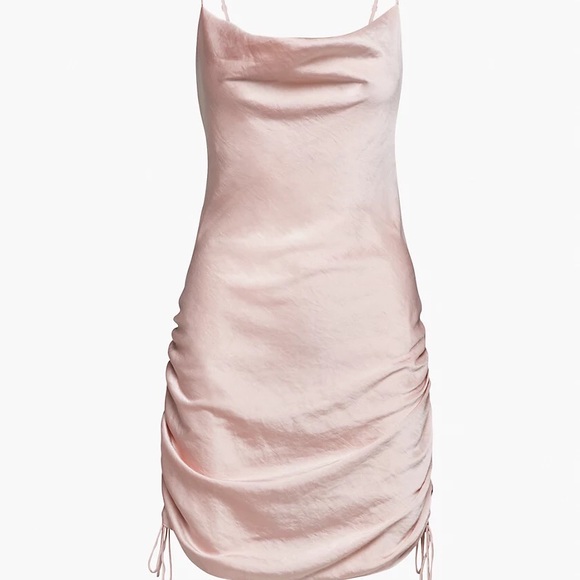 Aritzia Wilfred Only Ruched Slip Dress - Picture 3 of 6